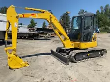 2005 Komatsu PC55MR-2 Hydraulic Mini Excavator Diesel Cab Backhoe Bucket bidadoo