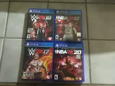 PS4 2K Games bundle NBA 2K20, NBA 2K17, WWE 2K17, WWE 2K16