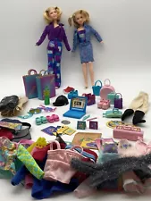 Mary Kate And Ashley Olsen Dolls & Lot Of 70+ Accessories And Clothing