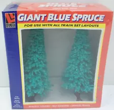 Life Like 1010 HO/O/N/S 5.25" Giant Blue Spruce Trees (Box of 2)