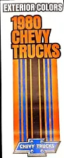 1980 Chevrolet Truck COLOR Samples - All Models - EXCELLENT Condition