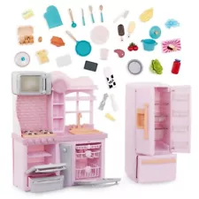 Our Generation Light-Pink Gourmet Kitchen & Play Food Accessory Set for 18" Doll