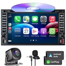 Double 2 DIN 7'' Car Stereo Radio CD DVD Player Unit Bluetooth AUX USB+ Camera (For: Ford Explorer)