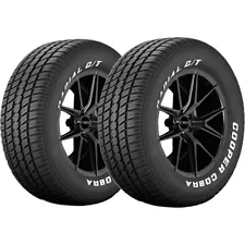 (QTY 2) P235/70R15 Cooper Cobra Radial G/T 102T SL White Letter Tires