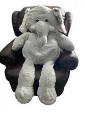 Animal Adventure Toys giant XL Elephant Grey Plush Soft Stuffed Animal jumbo @