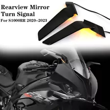 For BMW S1000RR M1000RR 2019-24 Motorcycle Rear Mirrors W/ LED Turn Signal Light (For: 2010 BMW S1000RR)