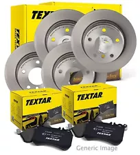 Textar Brake Discs & Pads Front & Rear Braking Service Set for BMW 1 Series