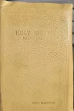 The Holy Bible King James Version 1611 Self Pronouncing Edition USA 1940's