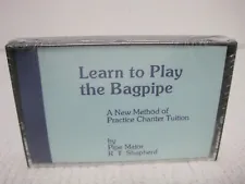 NEW Learn To Play The Bagpipe by R.T. Shepherd Practice Chanter Tuition Cassette