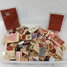 12lbs Bulk Lot of Assorted Rubber Stamps