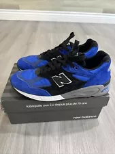 New Balance 990 Blue Black Sz 10.5