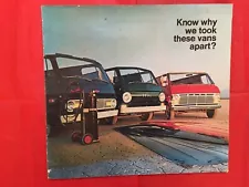 1970 FORD "ECONOLINE VANS" Van Truck Dealer Sales Brochure