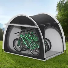 Outdoor Bike Covers Storage Shed Tent, Oversized Bike Storage Tent for 3-4 Bi...