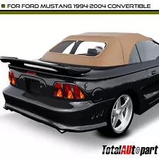 Tan Convertible Soft Top for Ford Mustang 1994-2004 w/ Glass Window 1011MUS006 (For: 2000 Mustang)