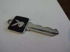 VINTAGE 60'S PLAYBOY CLUB METAL KEY BLANK BACK NO NUMBER HUGH HEFNER BUNNY