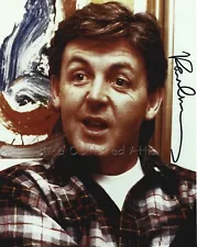 PAUL MCCARTNEY of The BEATLES Colour Hand signed 8 X 10 photo w COA.