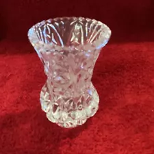 Leaded crystal bud vase 4”