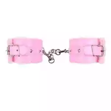 Furry Fuzzy PU Leather Wrist Handcuffs Adjustable Restraint Sex Cuff Belt BDSM