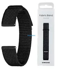 Samsung Original Fabric Band For Galaxy Watch 4, 5 and 6 20mm S/M-M/L Black NEW