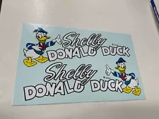 Vintage Shelby Donald Duck Bicycle Bike Decal Set