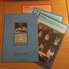 MERCEDES-BENZ W123 200D 240D 300D Saloon UK Market Original Sales Brochure 1976