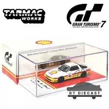 TARMAC WORKS GRAN TURISMO 7 1988 TOYOTA SUPRA TURBO SHELL 1/64 T64-064-SS22