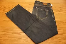 NWT MEN ROBIN'S JEAN Multiple Sizes Straight Leg Zip Fly Dark Blue USA