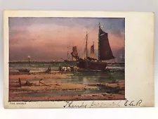 Postcard The Shoals Artist Painting Barnegat New Jersey 1906