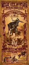 Miles City Montana Bucking Horse Sale Rodeo poster Bob Coronato western art