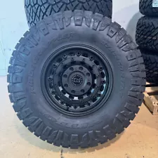 17x9.5 Black Rhino Arsenal Wheels 37" Nitto AT Tires 8x6.5 Hummer H1 H2 HMMV