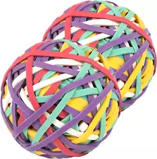 Rubber Band Ball #33 Rubber Bands 2 Pack Ball about 300Pcs 5 Colors Rubber Bands