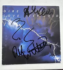 Dire Straits Love over gold signed cd In person autograph Mark Knopfler and 3