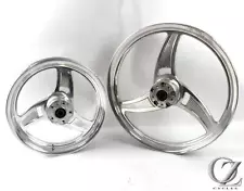 1993 93 Harley Dyna Wide Glide FXDWG 21" 16" Billet Tri Fan Front Rear Rim Set