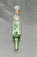 Premium Glass Hookah Collector Glass Straw 6 Inch Green