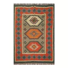 floor and rugs 6x9 ft Wool Jute Rug turkish kilim rug Rugs for Livingroom