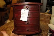 World Bazaars 4 Drawer Mini Mahogany Armor / Antique Reproduction Furniture