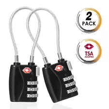 2-5Pack TSA Approved Luggage Locks Padlock for Travel Bag, Suit Case, Lockers