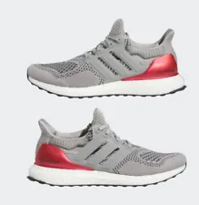 Adidas Ultraboost 1.0 DNA Running Shoes Gray Scarlet HR0062 Mens Size 10.5 New
