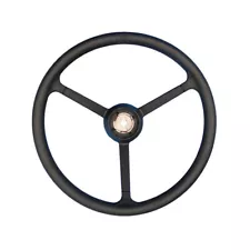 15- 5/8" wide 4 1/2" tall Aftermarket Replacement Steering Wheel Fits Multiple