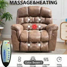 SALE! Inzoy Oversized Massaging Lift Recliner Brown