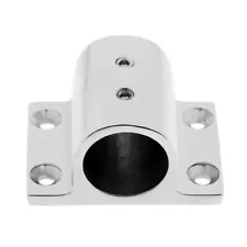 Boat Hand Rail Fitting 90 Degree 1" Stanchion Rectangle Base 316 Stainless Steel