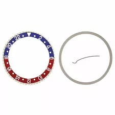 Pepsi Bezel & Insert For Rolex GMT Master 2 Blue Red 16700, 16710, 16760