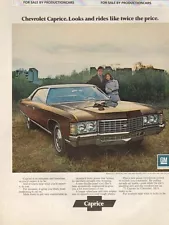 1971 Chevrolet Caprice 4-door brown Classic 10x13 Vintage Advertisement Ad LG13