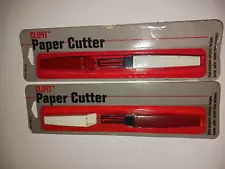 Vintage NEW Ozburn-Janesville CLIPIT Paper Cutter - Item 96023 Sealed X 2 Pairs