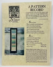 THE SCARLET LETTER: A PATTERN RECORD NEEDLEWORK PATTERN