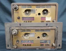 Vintage Pair of Taxi Cab Meters