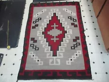 New ListingVintage Navajo Ganado Rug 62" by 42" 1950's / 60's Beautiful Rug