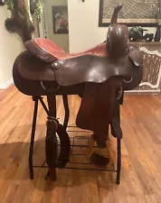 Horse Tack - 16 1/2” ML Leddy Western Cutting Saddle