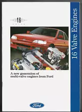 Ford Escort XR3i 1992 UK Market Sales Brochure 105 130 PS 16 Valve Engines