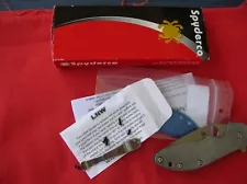 SPYDERCO C172GTLTIP DOMINO CTS-204P MICARTA HANDLES KNIFE